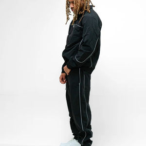 Veste d'entraînement et de course pour homme, élégante, à capuche zippée, haute qualité, écologique, coupe-vent et imperméable, personnalisable - Product Image 2