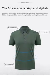 Camisetas polo 100% algodón personalizadas de talla grande para hombre, nueva moda, diseño personalizado, ropa de algodón, nuevo diseño, camiseta Polo para hombre - Product Image 3