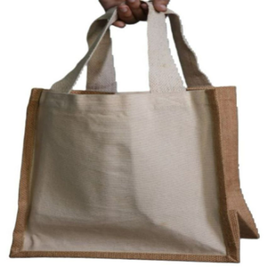 Bolsa grande de lona de algodón orgánico 100% al por mayor, bolsa de compras reutilizable con cremallera, Impresión de logotipo personalizable para uso diario en comestibles - Product Image 1