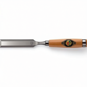 Ciseaux de menuisier style Ulm CHERRY, largeur de coupe 20 mm, avec 2 pinces en acier et manche en hêtre, ciseaux et poinçons de style traditionnel - Product Image 3