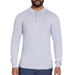 Nouvelle mode 100% coton imprimé hommes pour polo motif solide avec col rabattu respirant coupe régulière grande taille OEM - Product Image 1