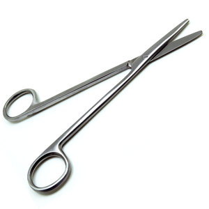 Ciseaux d'opération Porte-aiguilles chirurgicaux en carbure de tungstène de 270mm avec pas de dentelure Instruments de ciseaux chirurgicaux de base - Product Image 3