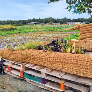 <b>Large</b> Supply COIR LOG / PALM MAT Eco-Conscious Riverbank Protection: Coir Logs for Erosion Control - Product Image 3