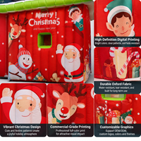 Tente de fête de Noël gonflable sur mesure de différentes tailles en tissu Oxford avec impression couleur intégrale