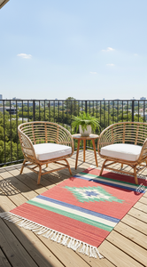 Alfombra de Felpa de Algodón Tejido al por Mayor, Reversible, Lavable a Máquina, Diseño Moderno, Rectangular, para Hogar, Camping, Viajes, Ejercicio - Product Image 3