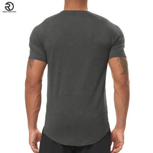 Puff impresión al por mayor entrenamiento Fitness poliéster secado rápido correr entrenamiento gimnasio deportes personalizado hombres Muscle Fit camiseta - Product Image 3