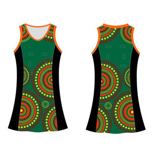 Uniformes de Netball para Mujer Sublimados, Transpirables, Colores Personalizados, Logotipo Frontal, Diseño Propio, Maqueta - Product Image 2