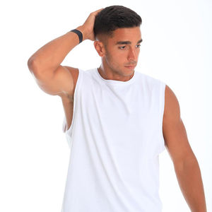 Débardeur de sport personnalisé 100% coton pour hommes, respirant, pour la course à pied, la salle de sport, sans manches, débardeur de musculation pour hommes - Product Image 4