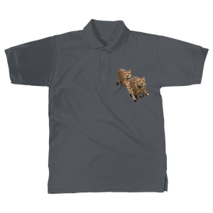 Polo classique pour adulte Cheetah Brothers 100% Coton Respirant Infroissable Brodé Couleurs foncées Uni XL 4XL Haute Qualité - Product Image 4