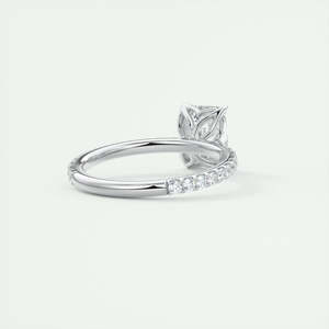 Bague de mariage en or massif 18 carats de créateur de luxe, bague de fiançailles solitaire en diamant de taille émeraude, cadeau de bijoux de style classique - Product Image 5