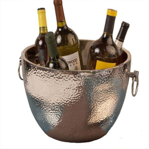 Grand seau à bière Grand seau à glace Vin Seau à bière Refroidisseur de bière en métal Accessoires de bar à la mode pour la fête de mariage - Product Image 5