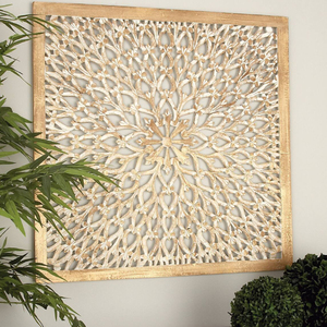 Art mural en bois ornemental traditionnel meilleure vente fabriqué à la main moderne conçu maison salon et chambre Art mural décoratif - Product Image 6