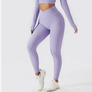 Hot Selling Multi-Style Fitness Wear Pocket Anti-static Women's Sport Pants High Waist <b>Yoga</b> <b>Leggings</b> Women - Product Image 6