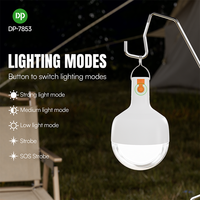 Lampe d'urgence rechargeable à panneau solaire PP 4000 mAh 38W, sortie USB 4V, double ports DC 5V1A, pour 2 ampoules, fournie par l'usine
