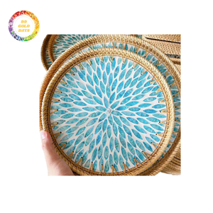 <b>Plastic</b> Rattan <b>Floating</b> Tray - Lightweight, Durable, and Cost-Effective for All Your Serving Needs - Product Image 3