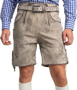 Short Lederhosen Trachten personnalisé | Style bavarois vintage | Cuir de chèvre durable | Herbst Oktoberfest Ready | Livraison rapide OEM - Product Image 1