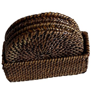 Tissé à la main paille isolation caboteur Pad ménage maïs cosse plat tapis herbe tressé à la main en osier grande Table sous-verres - Product Image 5