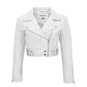 Chaqueta de Cuero para Mujer, Venta Caliente, Cuero Genuino, Nueva Moda, Chaqueta de Cuero Cortavientos, Alta Calidad - Product Image 1