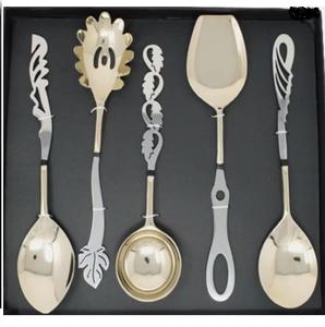 Decoración de Mesa para Cena de Boda, Juego de Cubiertos de Estilo Moderno, Diseño Hecho a Mano, Cubiertos Decorativos Brillantes y Pulidos para Cocina - Product Image 2