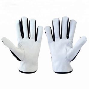 ถุงมือขับรถหนังแพะเกรดพรีเมียม ป้องกันการบาด - Product Image 2