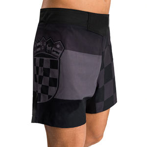 Shorts de lutte MMA sur mesure, 220 grammes, polyester/coton/spandex, logo personnalisé sur le devant, séchage rapide, respirant, options de couleurs personnalisées - Product Image 6