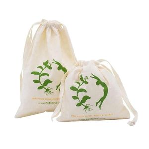 กระเป๋าหูรูดทำจากผ้าฝ้ายลินินผสมฝ้ายเป็นมิตรกับสิ่งแวดล้อมกระเป๋าของขวัญหรูหราสำหรับเทศกาลลดราคา - Product Image 1