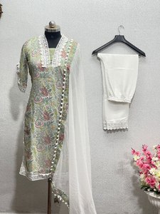 DESIGNER PARTY WEAR LOURD GEORGETTE FANCY DIGITAL PRINT TOP-PENT - Product Image 5