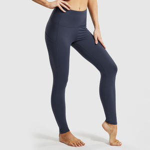 2025 femmes de haute qualité à séchage rapide Fitness sans couture Yoga Leggings XL personnalisé Spandex croisé taille pantalon à la mode - Product Image 2