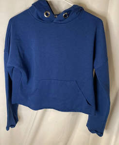 Sudadera corta con capucha personalizada para mujer, sudaderas y sudaderas informales para mujer, Sudadera con capucha recortada de gran tamaño para mujer - Product Image 1