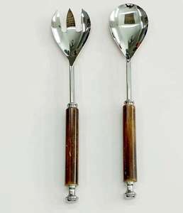 Vente en gros Serveur à salade de cuisine Fourchette et cuillère Outils de cuisine à long manche Serveurs à salade en bois disponibles au meilleur prix - Product Image 5