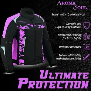 แจ็กเก็ตขี่มอเตอร์ไซด์ตาข่ายสุดหรูสำหรับผู้หญิงแจ็คเก็ตหุ้มเกราะระบายอากาศได้ดี - Product Image 2