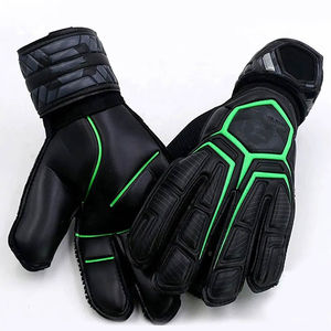 Guantes de Portero de Fútbol Profesional de Cuero, Transpirables, Ajustables, Diseño Antideslizante para Uso en Exteriores - Product Image 6