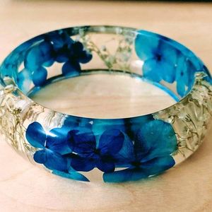 REFER Joyería fina Pulseras y brazaletes de cadena fina y pulseras de eslabones Resina acrílica Flor Brazalete Pulsera Joyería - Product Image 6