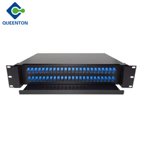 Jenis laci ODF 48 Core kotak bingkai distribusi serat optik dengan Splice kaset SC/UPC