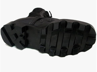 Bottes de travail en cuir à lacets pour hommes QUICK WAY INDUSTRIES - Coupe large, chaussures tactiques d'extérieur, noir et sable