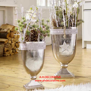 Vase de table très vendu vase de luxe de grande qualité design décoratif à fleurs en métal pour table de mariage - Product Image 1