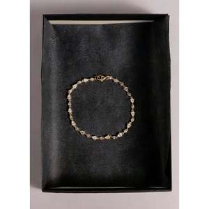 Juliette Yellow <b>Gold</b> Diamond Row Bracelet Elegant Diamond Bracelets & <b>Bangles</b> - Product Image 3