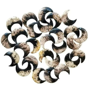 Cabochon d'agate de racine de palmier naturelle Moon Premium 100% pierres précieuses en vrac de haute qualité pour la fabrication de bijoux pour pendentif boucle d'oreille idéal pour - Product Image 2