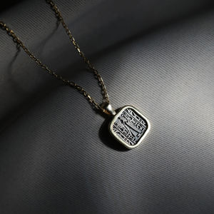 Collier avec pendentif de style égyptien Néfertiti, fabrication artisanale turque, vente en gros, bijoux en argent sterling 925 - Product Image 4