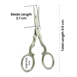 Tijeras Multiusos de Acero con Alto Contenido de Carbono de 9.5 cm, para Diestros, para Peluquería, Costura, Manualidades y Proyectos de Arte DIY - Product Image 5
