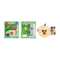 Yum'z Bites Bbangbbang's Face Cotton Candy 11g Saveur Yaourt Multicolore Texture Douce et Dure Forme Bloc Enrobé Fabriqué au Sud 60
