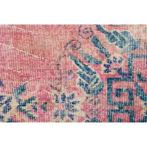 Tapis turc 2,3 x 3,2 pieds, tapis vintage, tapis en laine camouflage rose - Product Image 5