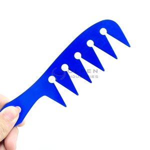 Peine de acero profesional para hombre, superventas, peine de peluquero, logotipo personalizado, Material de mango de plástico de acero inoxidable, uso en salón - Product Image 3