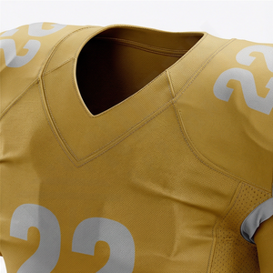 Uniforme de football américain personnalisé pour adultes, manches courtes, impression numérique, respirant, séchage rapide, haute qualité, vêtements d'équipe professionnels - Product Image 3