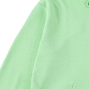 Sweat à capuche unisexe personnalisé 100% coton, design yeux, techniques de broderie, uni, surdimensionné pour l'hiver, numérique - Product Image 2