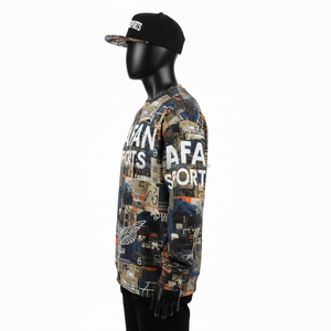 Sudadera de lana de algodón de primera calidad, ropa de calle, diseño impreso, Jersey informal Multicolor con logotipo personalizado, sudaderas básicas - Product Image 4