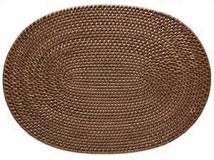 Sets de table ovales inversés en rotin unisexe Minimalist Open Frame Pattern Kitchen Home Furniture Small Woven Rotin Box Handbags - Product Image 4