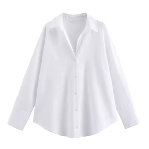 Camisa Oxford de Alta Calidad para Mujer, 100% Fibra de Bambú, Blusas con Logotipo Bordado Personalizado, Estilo Dulce, Colocación de Logotipo Frontal, Chifón ODM - Product Image 3