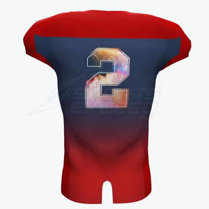 Camiseta de fútbol americano de color liso de diferentes estilos Camiseta de fútbol americano de secado rápido cómoda - Product Image 4