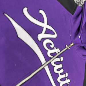 Diseño personalizado Heavyweight Men's Camouflage Boxy Zip-Up Hoodie 100% Cotton Sudadera con capucha doble con bordado Technics - Product Image 6